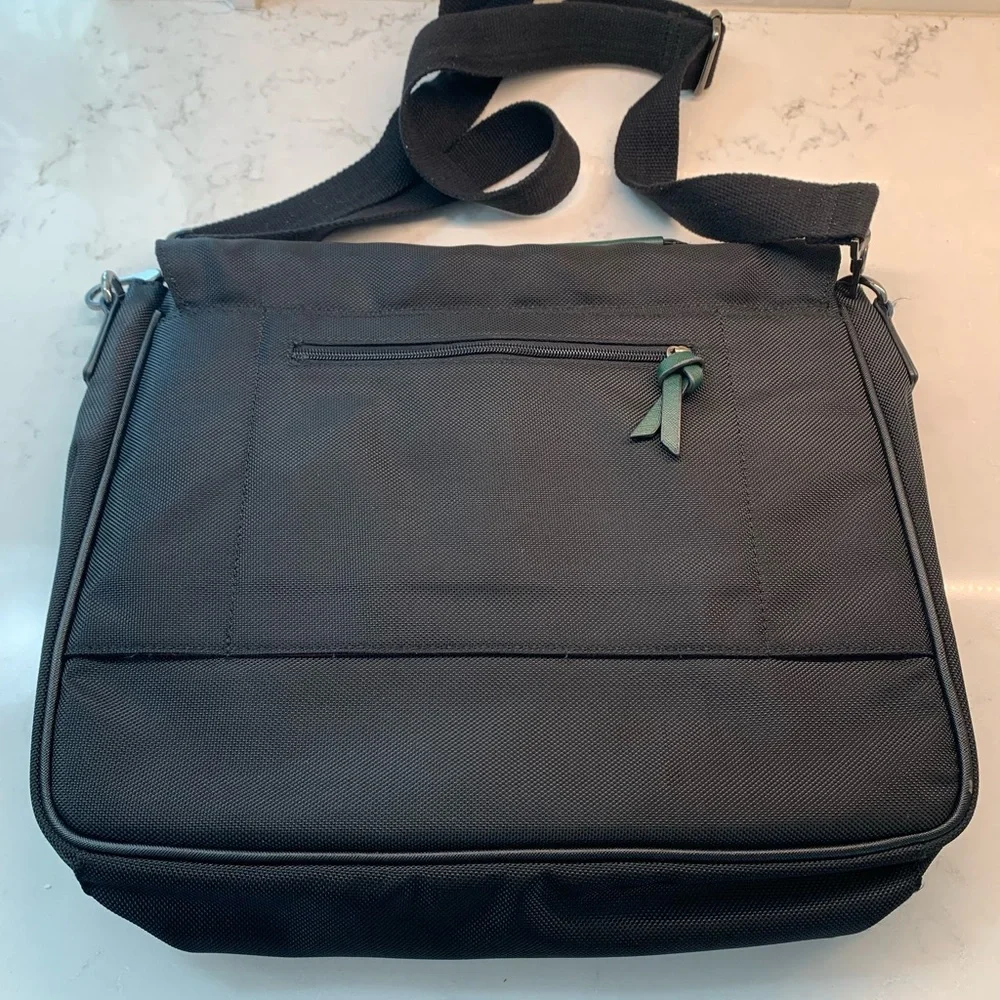 Ted Baker London Black Messenger Bag with Adjustable Strap